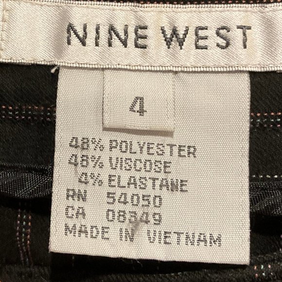 Nine West Size 4 Cropped striped pant - Picture 2 of 5
